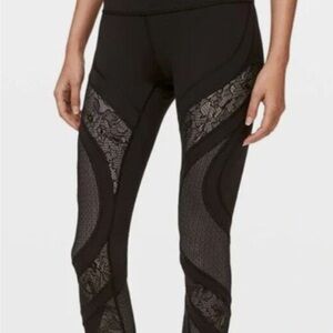 Lululemon Wunder Under High-Rise Tight 25" *Lace Black
